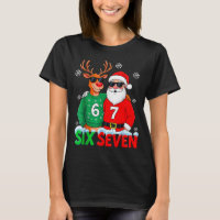 Père Noël drôle Renne 6 7 Noël Meme Six Sept