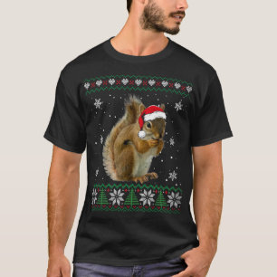 T-shirt Père Noël Écureuil laide Sweater Animaux Noël Paja