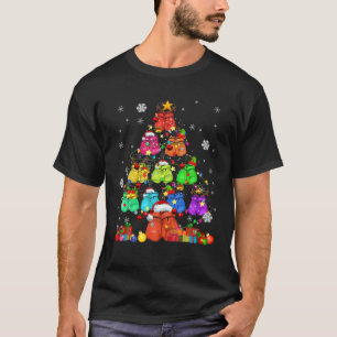 T-shirt père Noël ELF Reindeer Gants de boxe Arbre de No