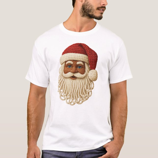 T-SHIRT PÈRE NOËL EN LAINE (Devant)