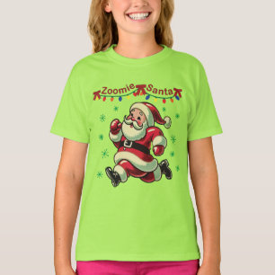 T-shirt Père Noël en mode Zoomie Noël