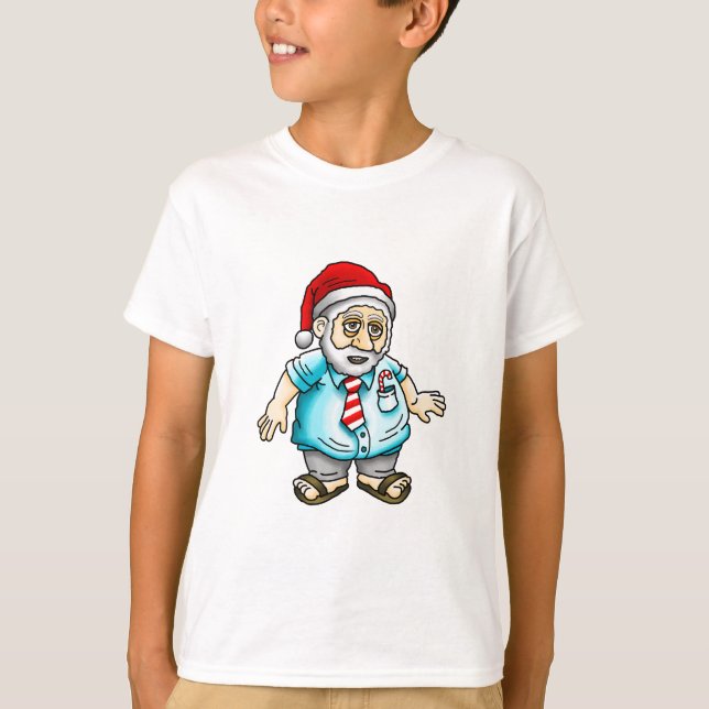 T-shirt Père Noël en sandales (Devant)