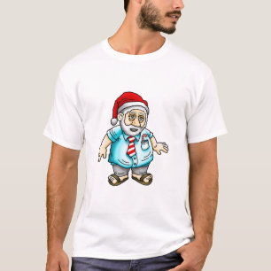 T-shirt Père Noël en sandales