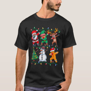 T-shirt Père Noël en train de dab Elfe Xmas PJs Noël Homme
