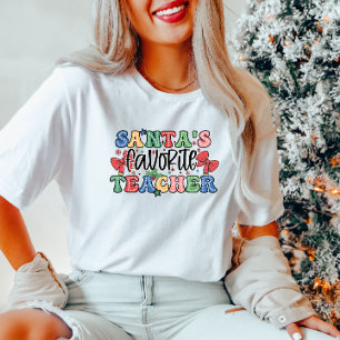 T-shirt Père Noël Enseignant favori