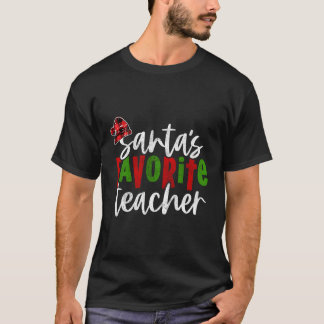 T-shirt Père Noël Enseignant préféré