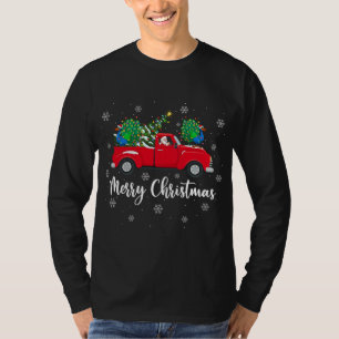 T-shirt Père Noël équitation Arbre de Noël Camion Peacock 