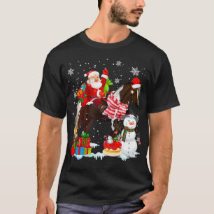 T-shirt Père Noël équitation Noël Pyjama Famille Matchin