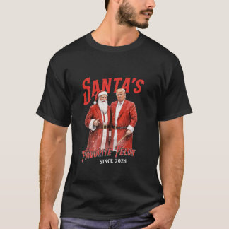 T-shirt Père Noël est Felon favori depuis 2024 Noël drôle