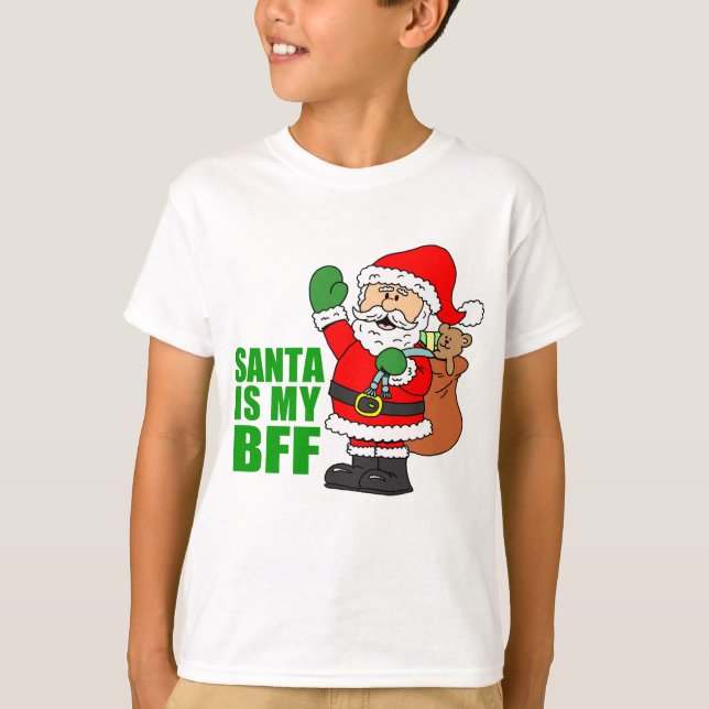 T-shirt Père Noël est mon BFF (Devant)