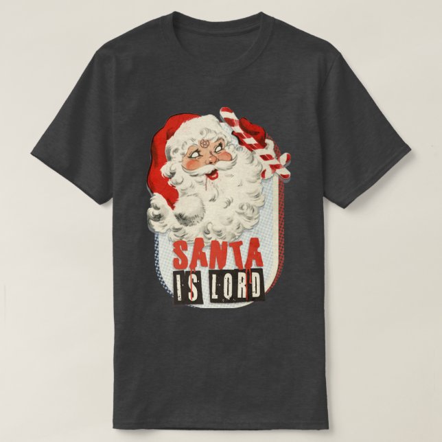 T-SHIRT PÈRE NOËL EST SEIGNEUR (Design devant)