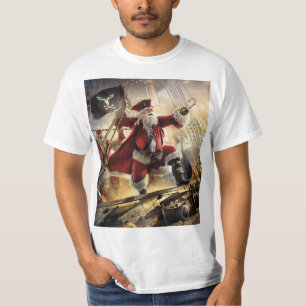 T-shirt Père Noël Est Un Pirate
