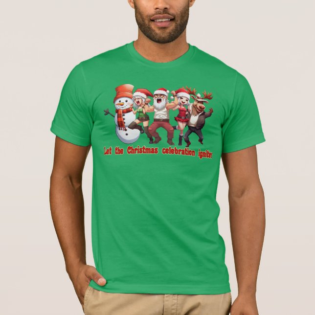 T-shirt Père Noël et amis (Devant)