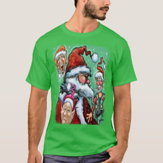 T-shirt Père Noël et Elfes de Noël