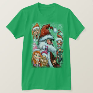 T-shirt Père Noël et Elfes de Noël