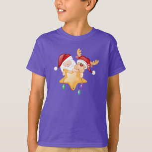 T-shirt Père Noël et étoile de Rudy