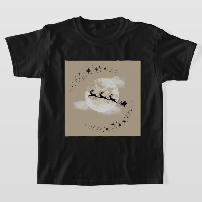 T-shirt Père Noël et la lune (Poser)