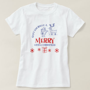 T-shirt père Noël et Reindeer