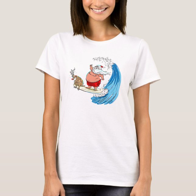 T-shirt Père Noël et Rudolf (Devant)