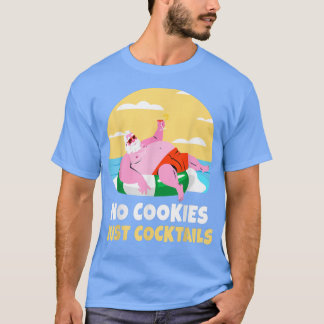 T-shirt Père Noël Été Noël En Juillet Noël Cocktail Beach
