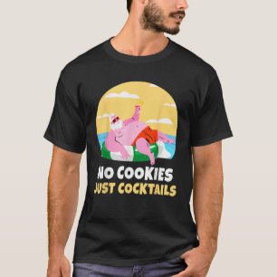 T-shirt Père Noël Été Noël En Juillet Noël Cocktail Beach