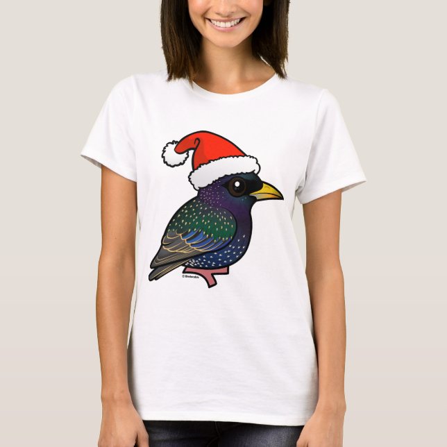 T-shirt Père Noël European Starling (Devant)