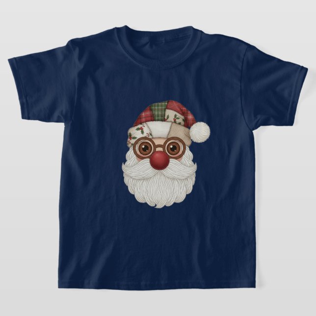 T-shirt père Noël Face | Conception de la structur (Poser)