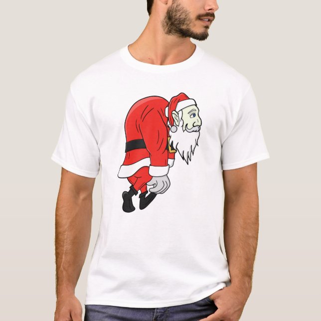 T-shirt Père Noël fatigué (Devant)