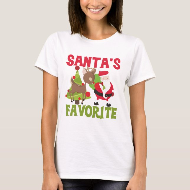 T-shirt Père Noël favori (Devant)
