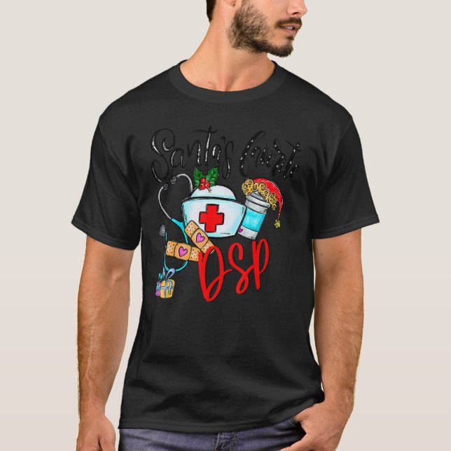 T-shirt Père Noël Favori DSP Noël Noël Fête (Devant)
