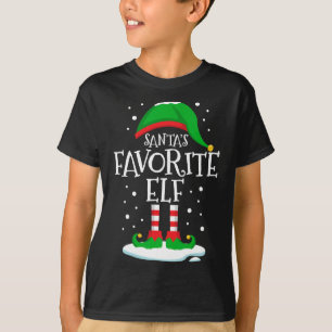 T-shirt Père Noël Favori Elf Famille de Noël Correspondant