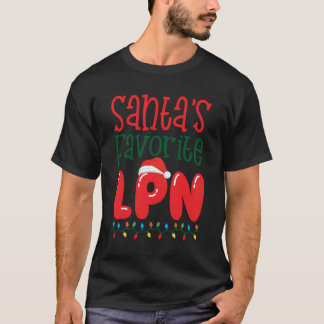 T-shirt Père Noël Favori Lpn Noël infirmière cadeau cadeau