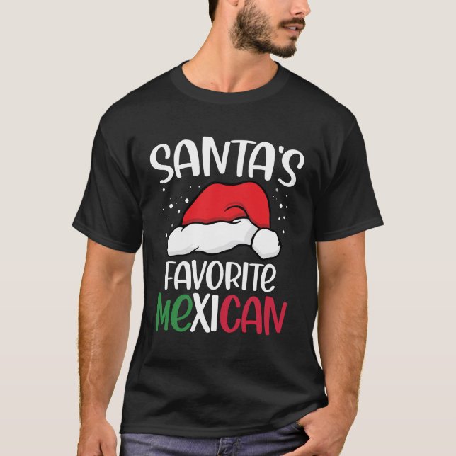T-shirt Père Noël Favori mexicain (Devant)