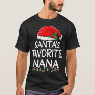 T-shirt Père Noël Favori Nana Noël Père Noël l arbre du Pè