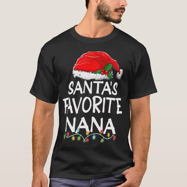 T-shirt Père Noël Favori Nana Noël Père Noël l arbre du Pè (Devant)