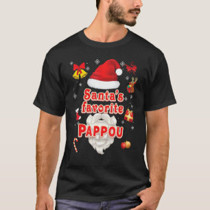T-shirt Père Noël Favori Pappou Noël Père Noël Favori