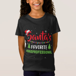 T-Shirt Père Noël Favori Paraprofessionnel Funny Noël