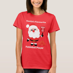 T-shirt 🎅 Père Noël Favori Pickleball player