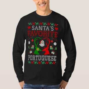 T-shirt Père Noël Favori Portugais cadeau de Noël Ugly Swe
