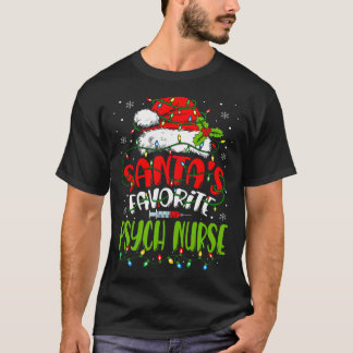 T-shirt Père Noël Favori Psych Nurse Noël Psychiatrique N