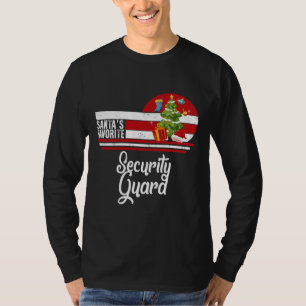 T-shirt père Noël Favori Security Guard Noël laid