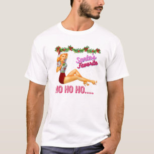 T-shirt Père Noël-Favorite-Ho Ho Ho Nice Naughty Dirty Pla