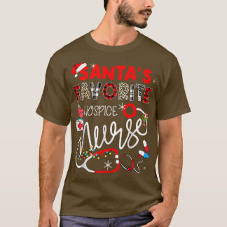 T-shirt Père Noël Favorite Hospice Nurse Christmas Nurse g