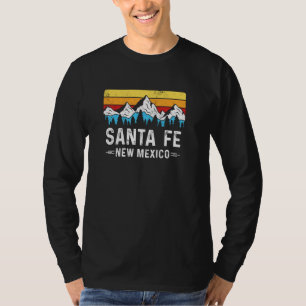 T-shirt Père Noël Fe Nouveau Mexique Montagnes Père Noël F