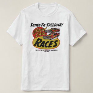 T-shirt Père Noël Fe Speedway, Willow Springs, IL 1953-199