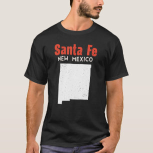 T-shirt Père Noël Fe USA State America Travel New Mexico N