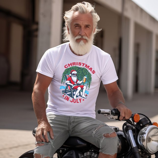 T-shirt Père Noël festive se détendre avec une pause froid (Créateur téléchargé)