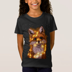 T-Shirt Père Noël Fox Lights Noël Lumières Pyjama Costume 