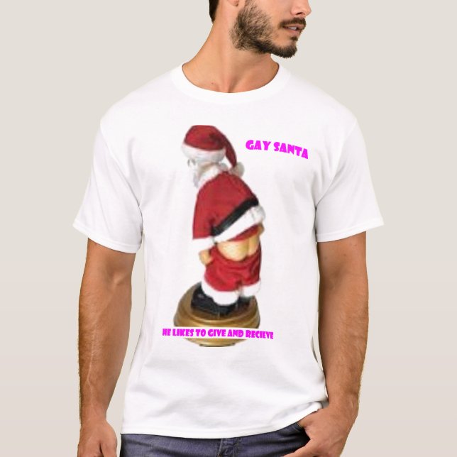 T-shirt père Noël gai 3 (Devant)