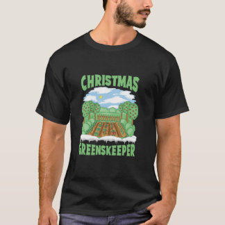 T-shirt Père Noël Gardener Plante Landscaper Noël Gar